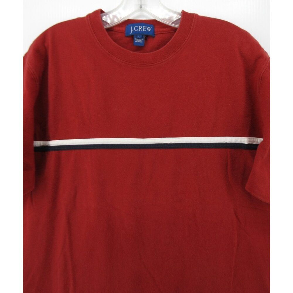 VINTAGE J crew Shirt Large Pullover Striped Preppy Classic Y2K Crewneck* - Picture 2 of 10